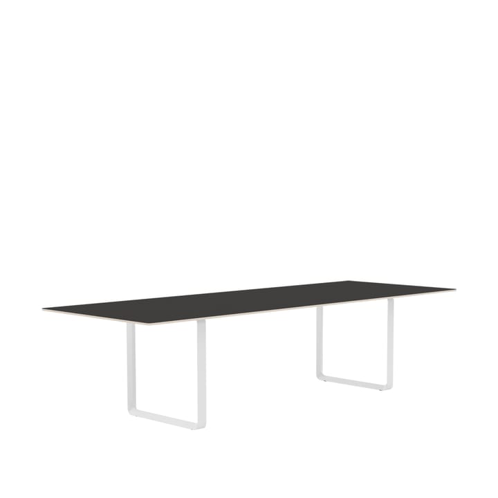 70/70 spisebord 295 x 108 cm - Black linoleum-Plywood-White - Muuto