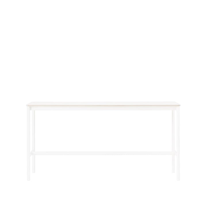 Base High barbord - white laminate, hvitt stativ, plywoodkant, b 50 l 190 h 95 - Muuto