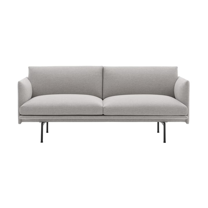 Outline sofa 2-seter - Clay 12-Black - Muuto