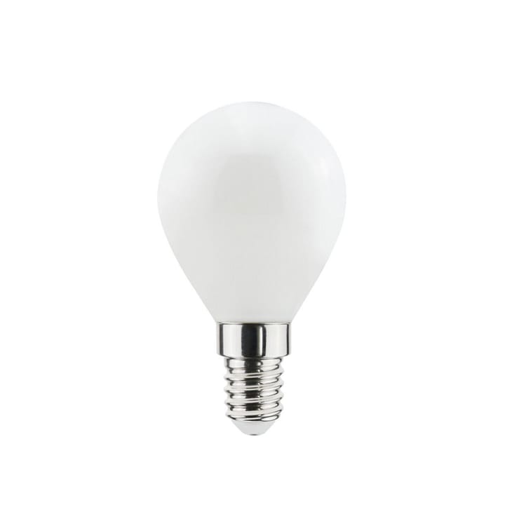 Airam Filament LED dim to warm-Globe E14 lyspære - opal, P45 - Airam