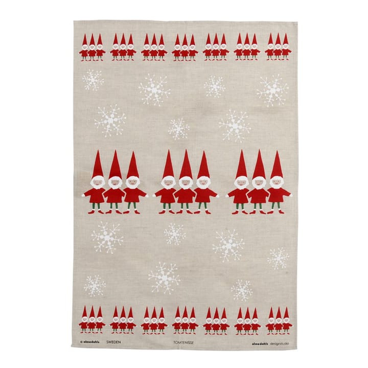 Julenisse kjøkkenhåndkle - rødnisser - Almedahls