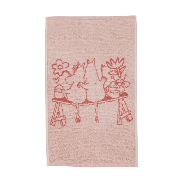 Mummitrollet håndkle 30 x 50 cm - Kjærlighet rosa - Arabia