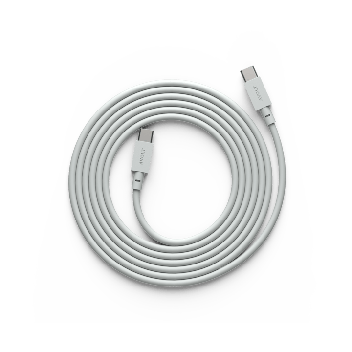 Cable 1 USB-C til USB-C ladekabel 2 m - Gotland gray - Avolt