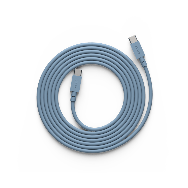 Cable 1 USB-C til USB-C ladekabel 2 m - Shark blue - Avolt