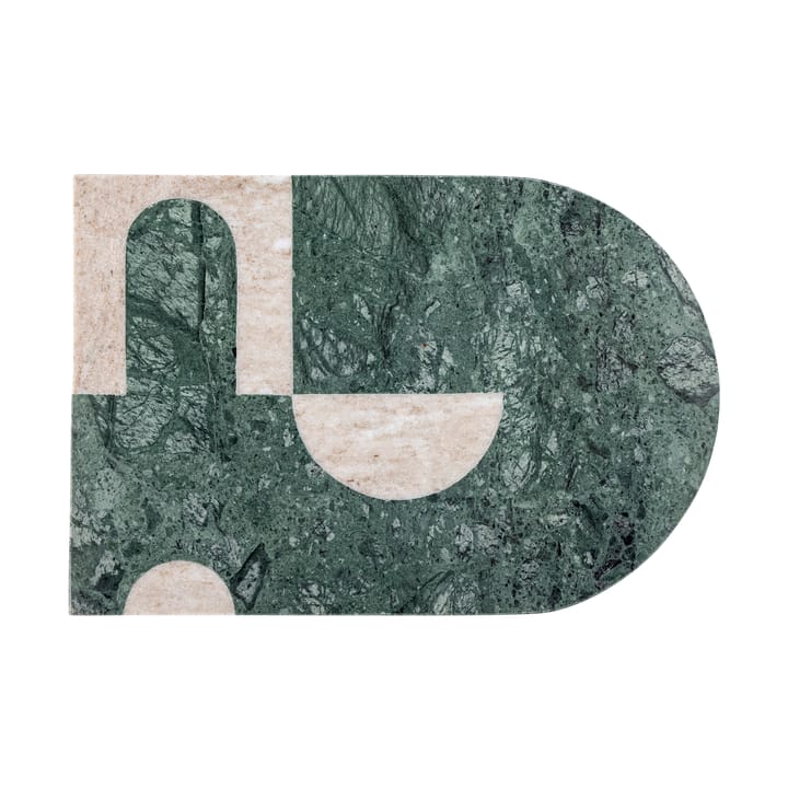 Abrianna skjærefjøl 20 x 30 cm - Grønn-hvit marmor - Bloomingville