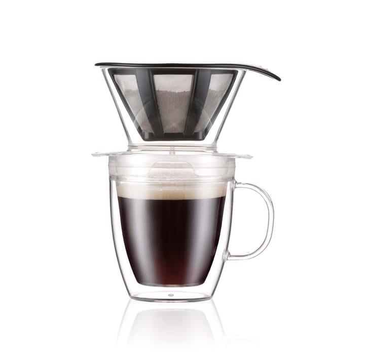 Pour Over dropp kaffebryggare med kopp 35 cl - Transparent - Bodum