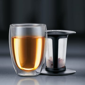 Tea For One glass med tesil - sort - Bodum