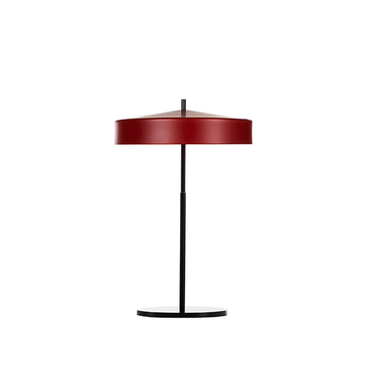 Cymbal bordlampe - rød matt, sort ledning - Bsweden
