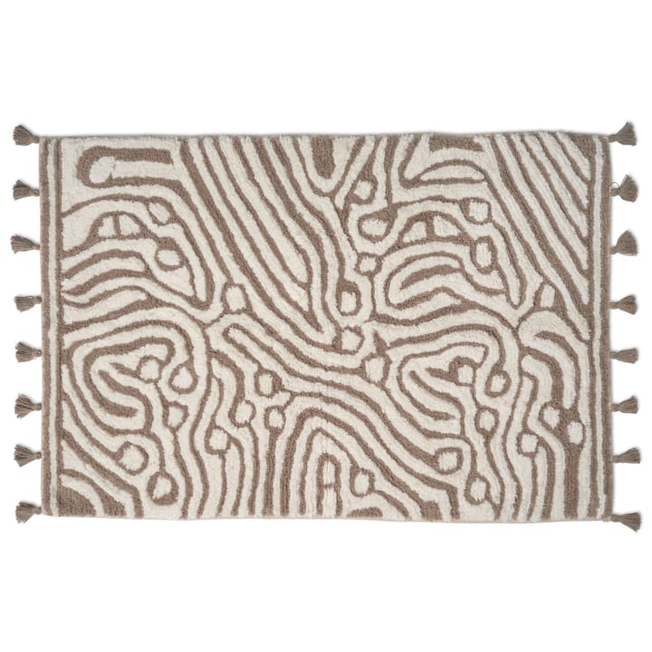 Maze baderomsmatte 60 x 90 cm - Simply taupe-hvit - Classic Collection