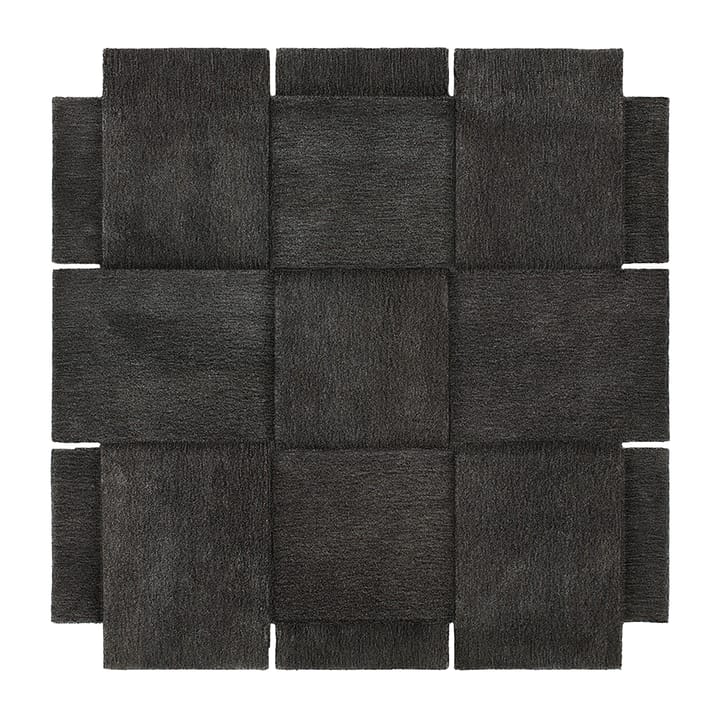 Basket gulvteppe, mørkegrå - 180x180 cm - Design House Stockholm