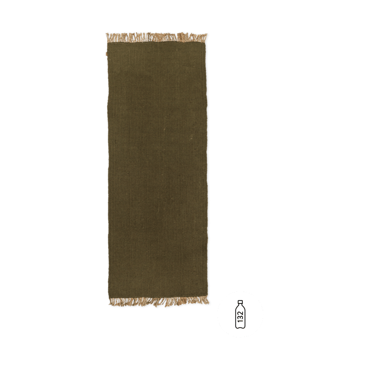 Block gangteppe - Olive-Natural, 80 x 200 cm - Ferm LIVING