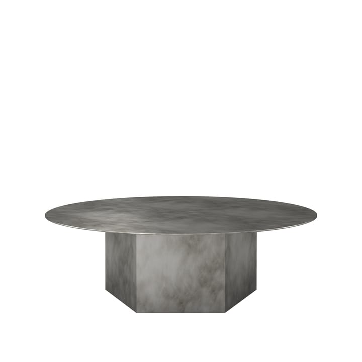 Epic Steel sofabord - Misty grey, Ø 110 cm - GUBI