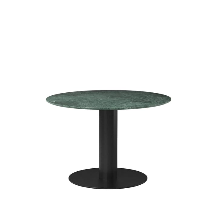 Gubi 2.0 spisebord - marble green, Ø 110, sort stativ - GUBI