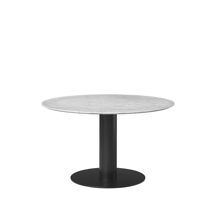 Gubi 2.0 spisebord - marble white, Ø 110 cm, sort stativ - GUBI