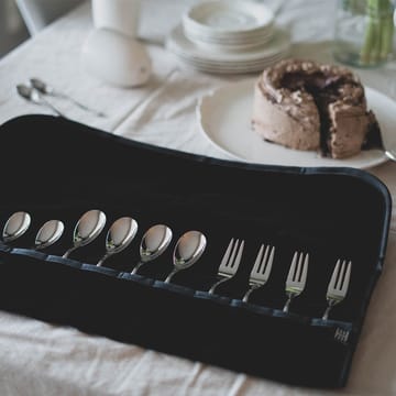 Hardanger bestikkpose til dessertbestikk - Sort - Hardanger Bestikk