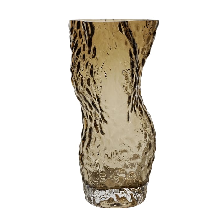 Ostrea Rock vase glass 30 cm - Smoke - Hein Studio