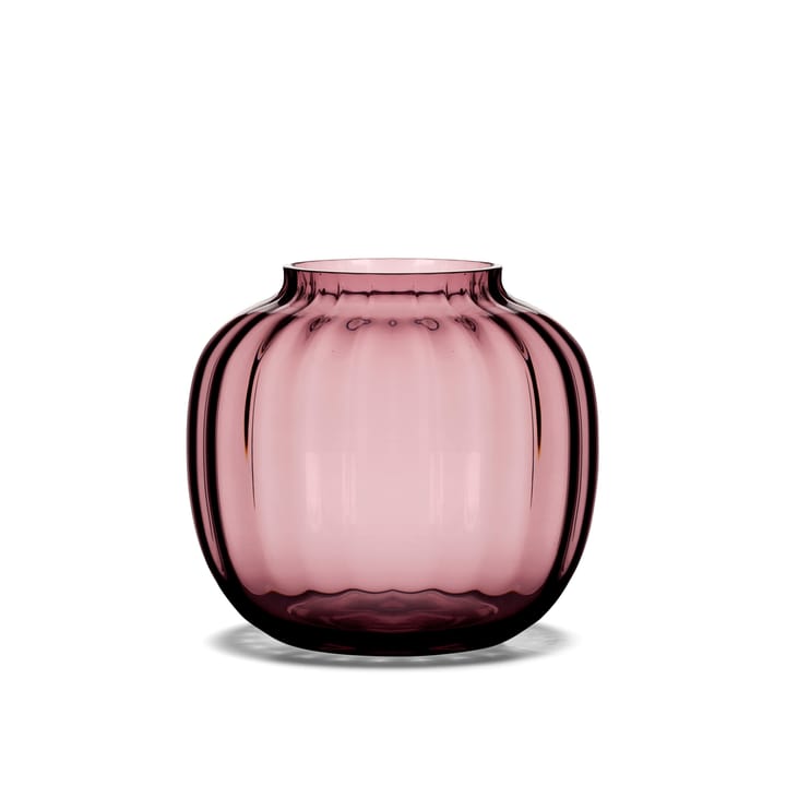 Primula vase  Ø 14,5 cm - plomme (rød) - Holmegaard