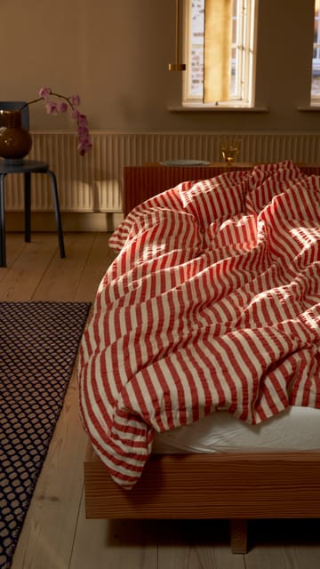 Bæk&Bølge Lines sengesett 140 x 200 cm - Chili-bjørk - Juna