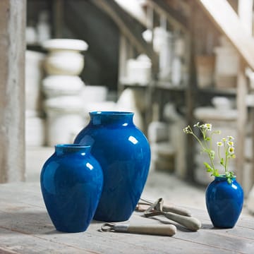 Knabstrup vase 12,5 cm - mørkeblå - Knabstrup Keramik