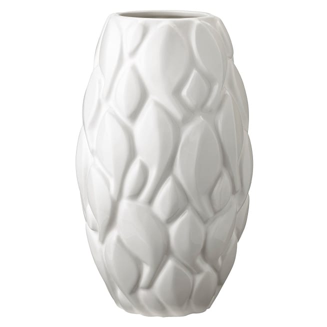 Leaf vase 26 cm - Hvit - Knabstrup Keramik
