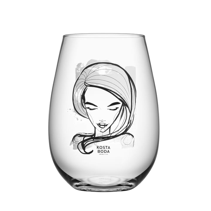 All about you glass 57 cl 2-pakk - need you (hvit) - Kosta Boda