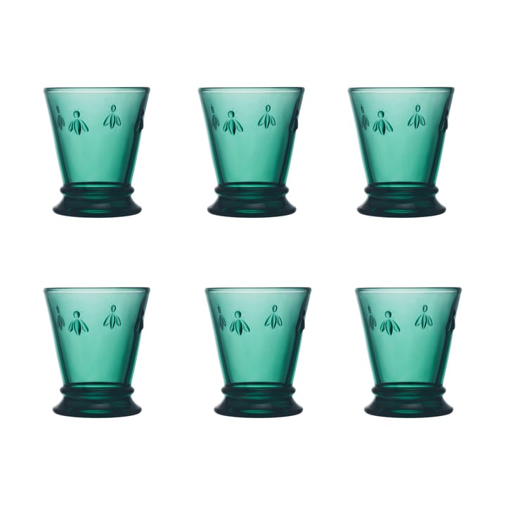 Abeille drikkeglass 26 cl 6-pakning - Smaragdgrønn - La Rochère