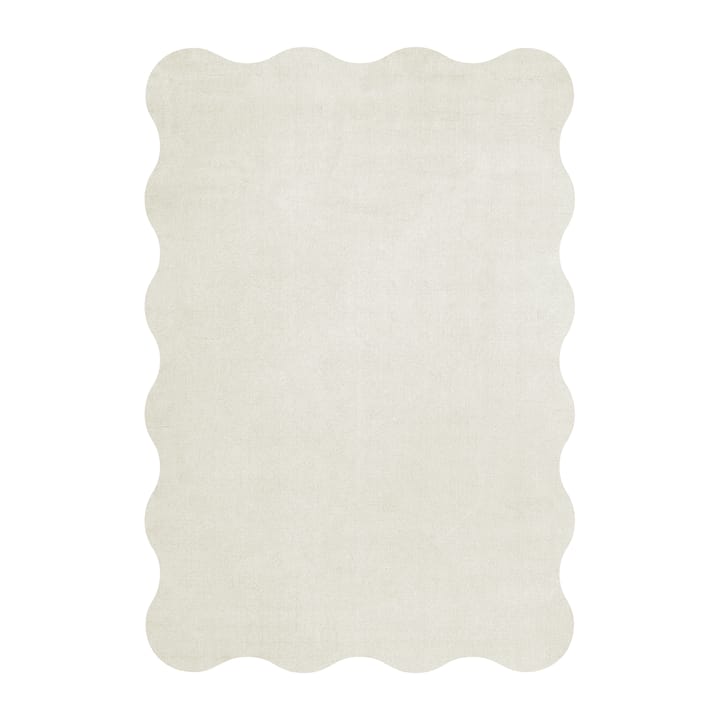 Scallop ullteppe 250 x 350 cm - Bone white - Layered