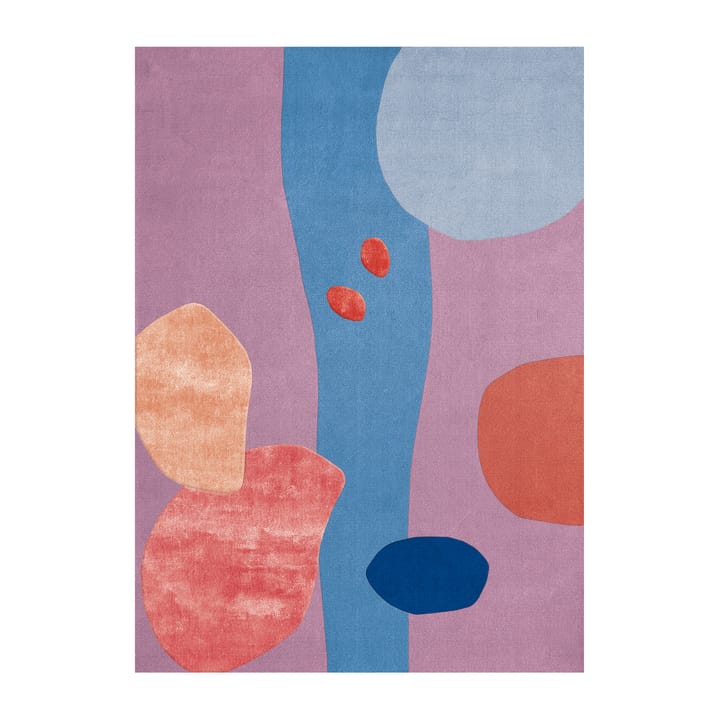 Secret Garden ullteppe - Pink, blue, 180 x 270 cm - Layered