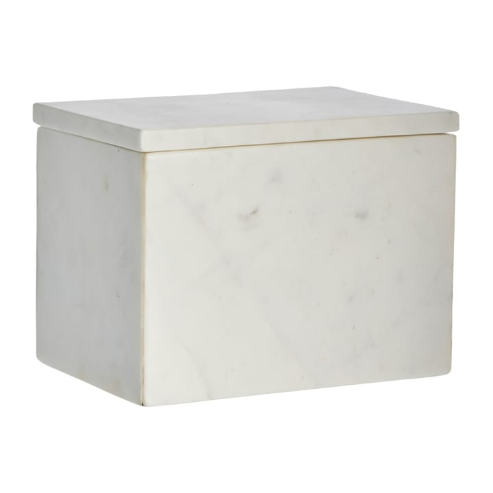 Ellia oppbevaringsboks marmor 16,5 x 11,5 cm - White  - Lene Bjerre