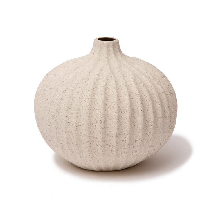 Bari vase - Sand white light line, L - Lindform
