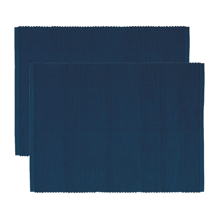 Uni spisebrikke 35 x 46 cm 2-pakning - Indigo blue - Linum