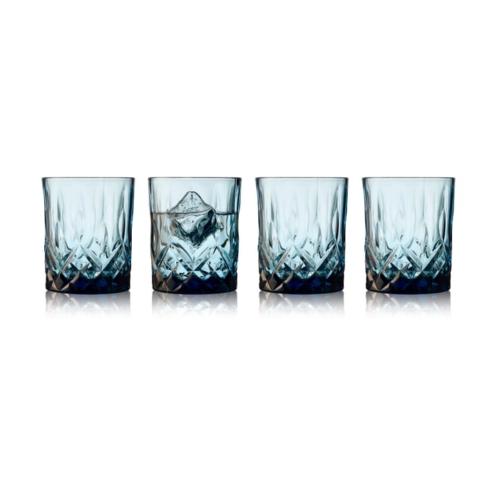Sorrento whiskyglass 32 cl 4-pakning - Blue - Lyngby Glas