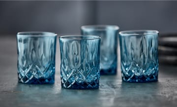 Sorrento whiskyglass 32 cl 4-pakning - Blue - Lyngby Glas