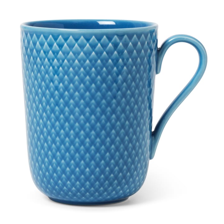 Rhombe kopp med hank 33 cl - Blå - Lyngby Porcelæn