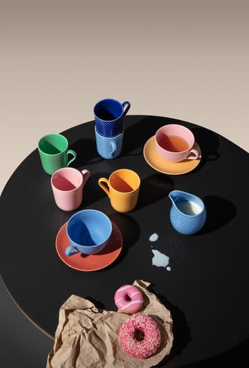 Rhombe kopp med hank 33 cl - Mørkeblå - Lyngby Porcelæn