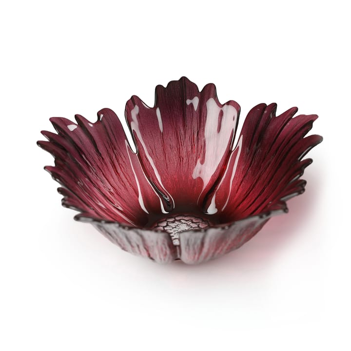 Fleur glasskål rødrosa - liten Ø 19 cm - Målerås Glasbruk