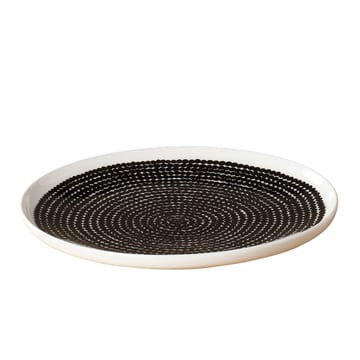 Räsymatto tallerken diameter 25 cm - sort-hvit - Marimekko