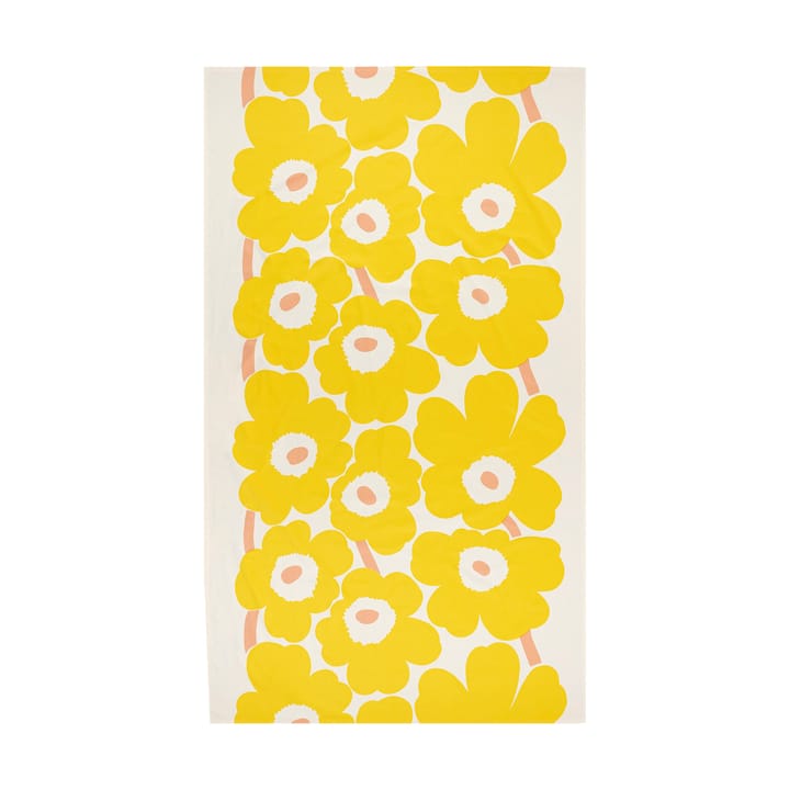 Unikko duk 140x250 cm - Cotton-yellow-pink - Marimekko