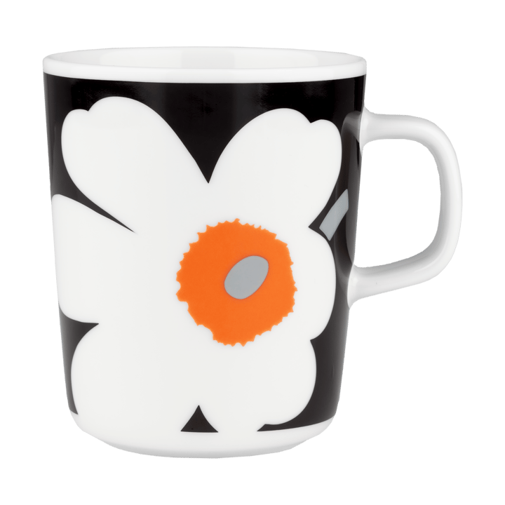 Unikko kopp 25 cl - White-black-orange - Marimekko