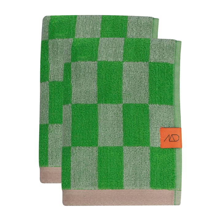 Retro gjestehåndkle 40x55 cm 2-pakning - Classic green - Mette Ditmer