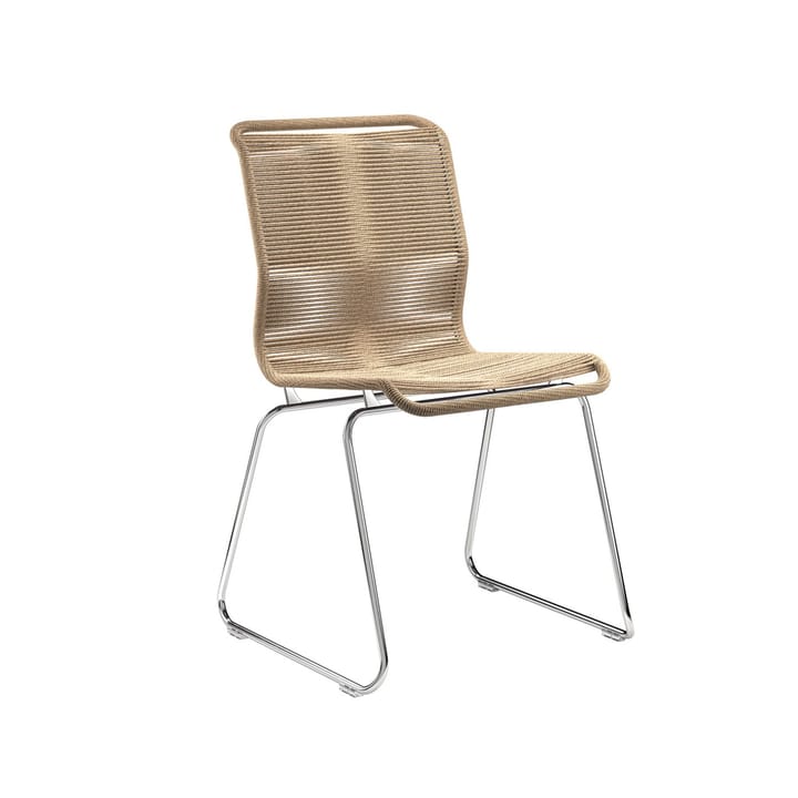 Panton One stol - natur, papir/rustfritt stål - Montana