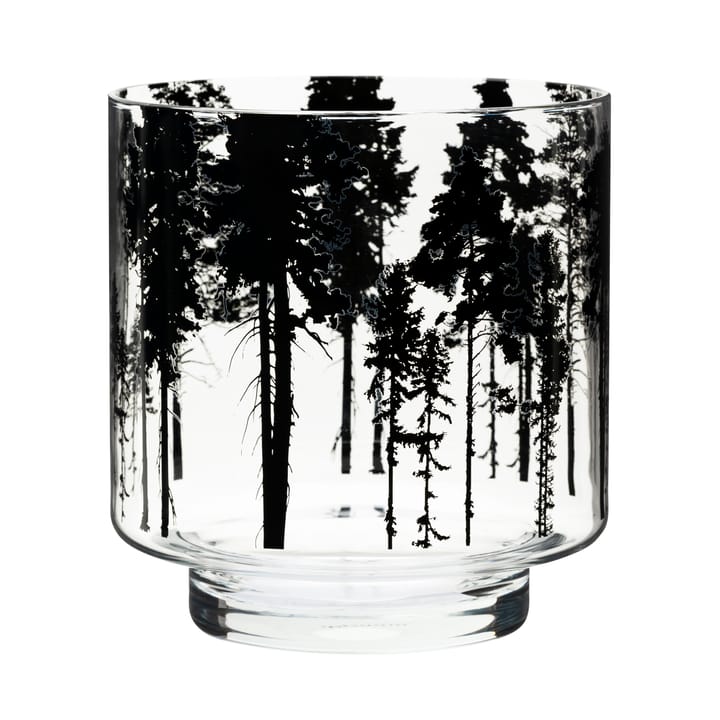 Nordic The Forest telysestake/vase 17 cm - Klar-svart - Muurla