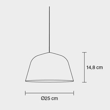 Ambit taklampe Ø25 cm - grå - Muuto