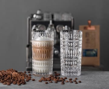 Ethno Barista Latte glass 43,4 cl 2-pakning - Clear - Nachtmann