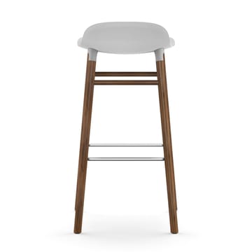 Form Chair barstol valnøttben - hvit - Normann Copenhagen