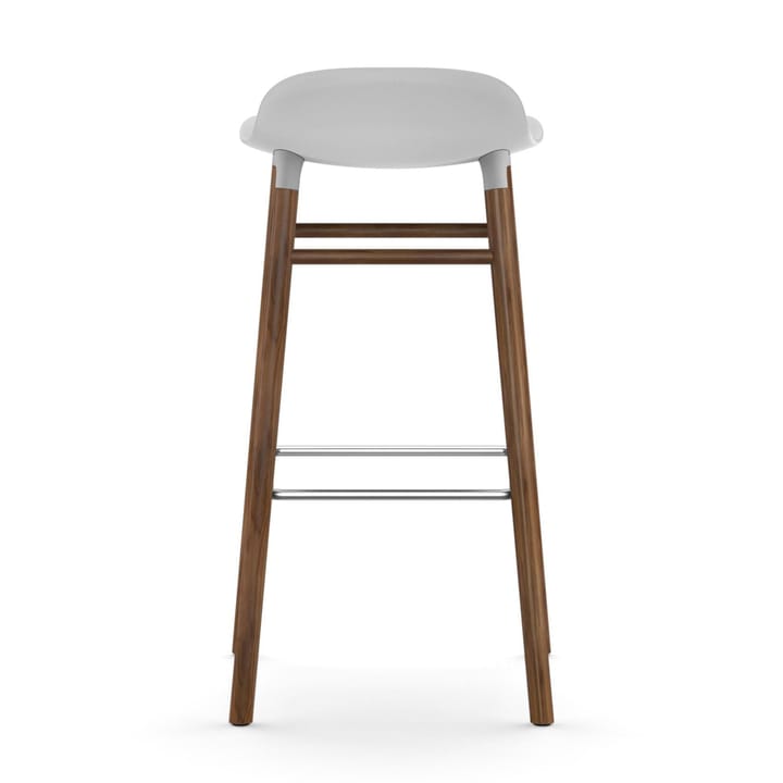 Form Chair barstol valnøttben - hvit - Normann Copenhagen