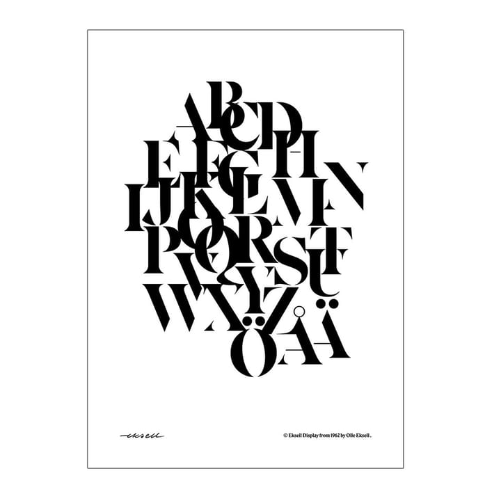 Eksell typografiposter - miks - Olle Eksell