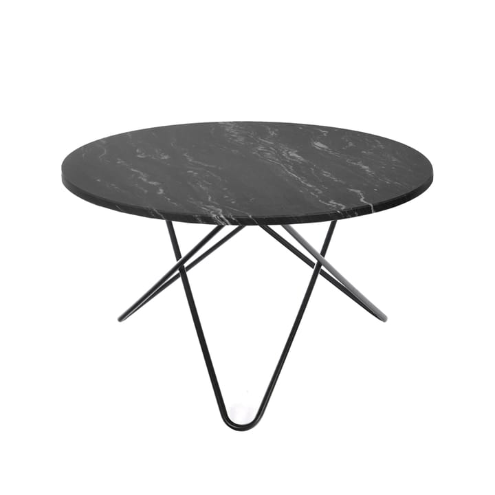 Big O Table spisebord - Marmor marquina, sort stativ - OX Denmarq