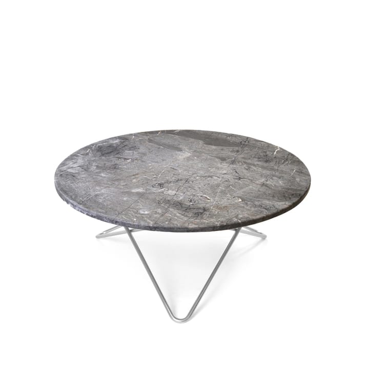 O Table salongbord - Marmor grå, rustfritt stativ - OX Denmarq