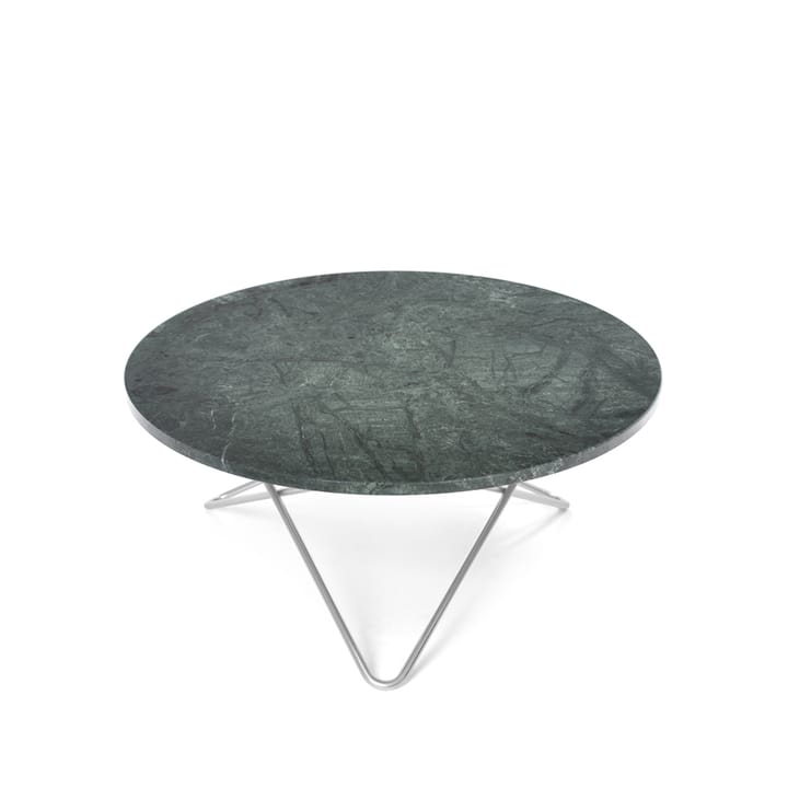 O Table salongbord - marmor grønn, rustfritt stativ - OX Denmarq